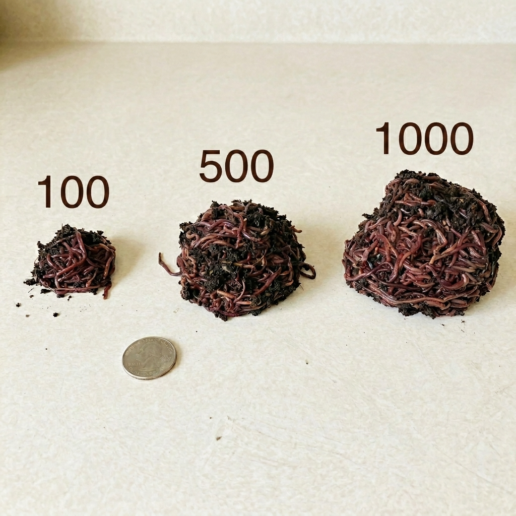 Red Wiggler Composting Worms – Eisenia Fetida for Vermicomposting