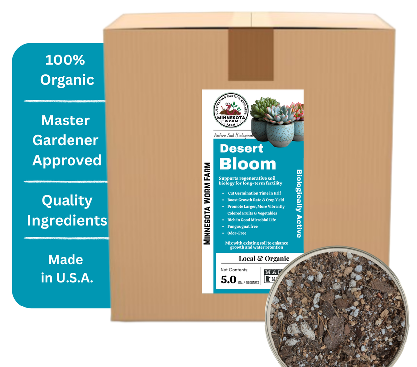 Desert Bloom Succulent & Cactus Mix | Minnesota Worm Farm