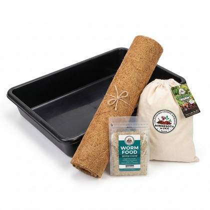 Worm Farm Starter Kit – Complete Vermicomposting System with Worms, Bin, Food & Blanket